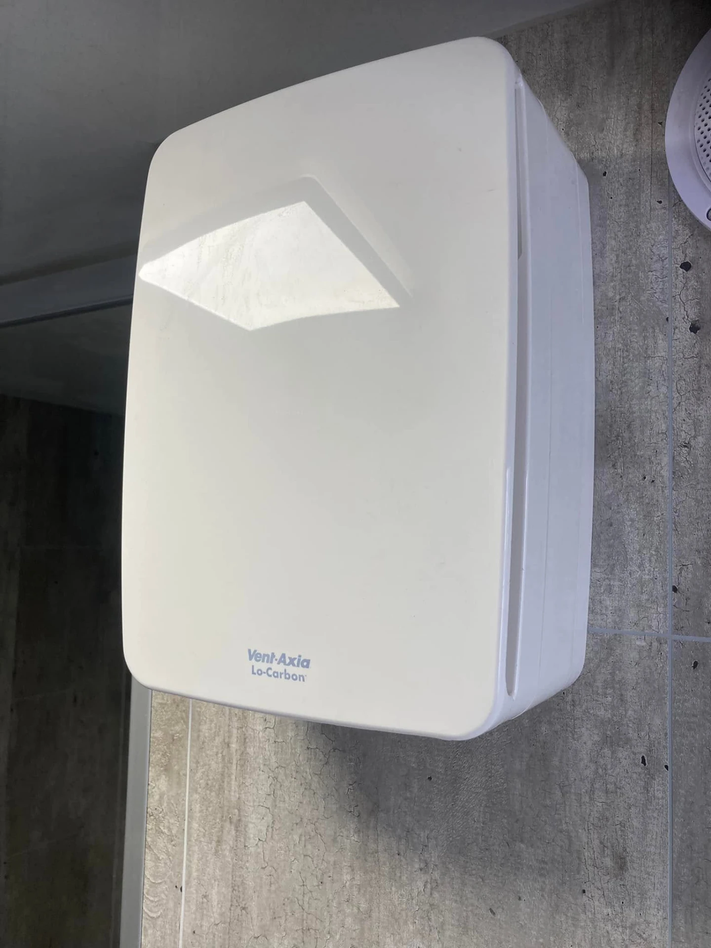 Vent-Axia extractor fan inside a shower pod