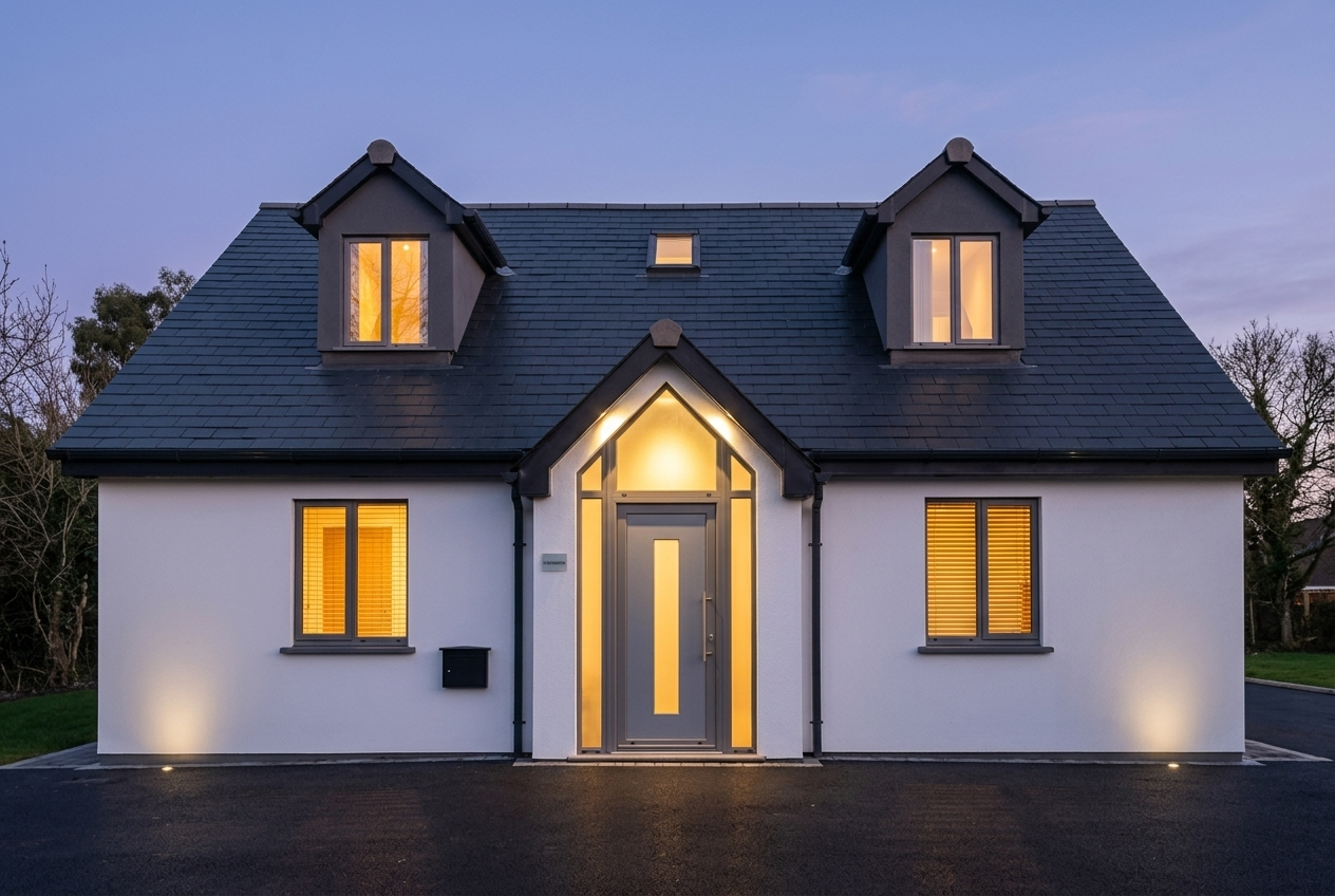 A modern newbuild home built by Timber Craft Developments in Guernsey