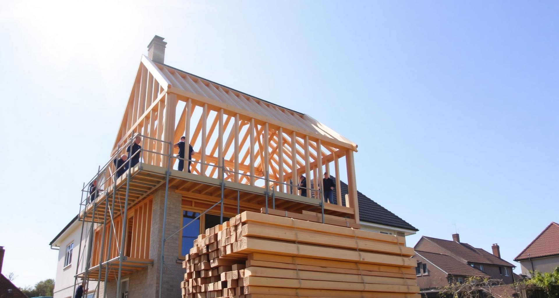 Timber frame construction by Timber Craft Developments